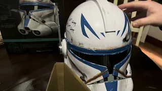 Captain rex black series helmet unboxing