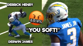 Derrick Henry Vs Derwin James GOT PHYSICAL! 😳 Chargers Vs Titans 2023 highlights