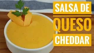 SALSA DE QUESO CHEDDAR / Como hacer Salsa de Queso / Fácil Receta Venezolana