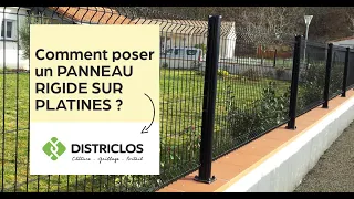 Comment poser des PANNEAUX RIGIDES avec PLATINES ? TUTO DISTRICLOS 📽️