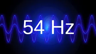 54 Hz clean pure sine wave BASS TEST TONE frequency