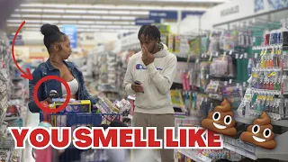 SNIFFING PEOPLE PRANK!!!   *gone wrong*