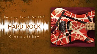 Van Halen Style Hard Rock Backing Track in C | BT-204