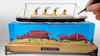 TITANIC WRECK (BEFORE AND AFTER) DIORAMA/ How to make/ DIY