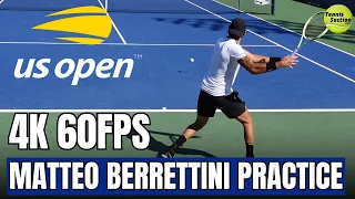 Matteo Berrettini | Court Level Practice [2023 US Open]