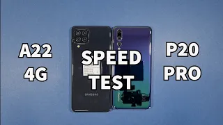 Samsung A22 4G vs Huawei P20 Pro Speed Test