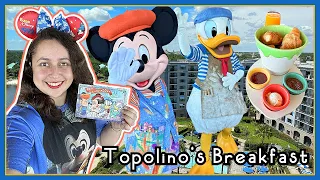 BEST Disney World CHARACTER Dining?! TOPOLINO'S TERRACE Breakfast Experience 2023