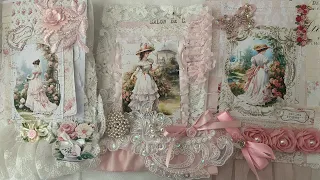 Craft with me glassine/parchment paper shabby chic bag gdt for blubelldesign