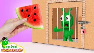 Pea Pea Got Locked in Mystery Room Challenge | Pea Pea Wonderland - Cartoon for kids