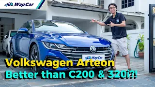 2021 Volkswagen Arteon Facelift Review in Malaysia, RM 250k C200 or 320i? | WapCar