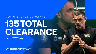 Ronnie O’Sullivan scores a 135 TOTAL CLEARANCE! 🔥| Riyadh Season World Masters of Snooker 2024 🇸🇦