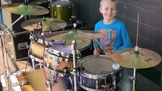 Scooter - Fire -  Ilya Varfolomeyev 7 years - Drum Cover + Drum solo - Spring Rock Fest 2017