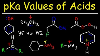 pKa Values of Acids - Organic Chemistry