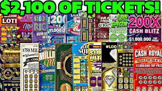 I spent $2,100 on Scratch off lottery tickets and THIS is what happened