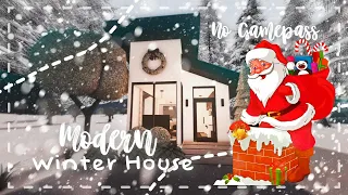 Roblox Bloxburg Christmas - No Gamepass Modern Winter Starter House - Minami Oroi