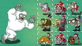 TREASURE YETI vs All Gargantuar & Other Zombies - Who Will Win? - PvZ 2 Zombie Vs Zombie