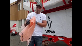 How to pack bags with a VEPAK log bagger?