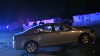 DRUNK LADY GETS A FIELD SOBRIETY TEST AFTER CRASH