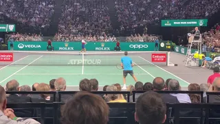 Djokovic vs hurkacz court level view 4K 60 fps (Paris Bercy)