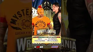 WWE WrestleMania 39 Rey Mysterio Vs Dominik Mysterio Moving Match Card Oficial