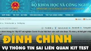 Thông tin sai 'WHO chấp thuận kit xét nghiệm của Việt Á' là do... báo chí? Bộ Khoa học và công nghệ