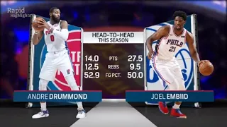 Detroit Pistons vs Philadelphia Sixers   Full Game Highlights (NBA 1 5 18)