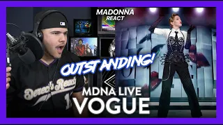 Madonna VOGUE Reaction LIVE MDNA (REMARKABLE!) | Dereck Reacts