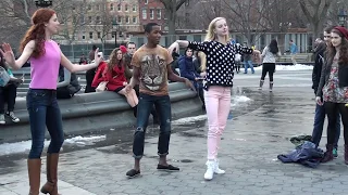 Video#1348 Washington Square Park Ballerina Dancing Pt 2