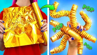 Pop It и Simple Dimple DIY! 7 антистресс игрушек своими руками