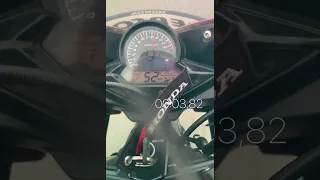 Honda CBR 125R 2016 Acceleration 0-100kmh 12.33seconds