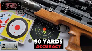 AGT Vulcan 3 / ACCURACY @ 90 YARDS / .30 caliber ZAN Slugs / Talon Tunes