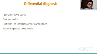 ISG K Case discussion  A patient with history of passing blood and mucus per rectum