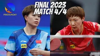Final - Match 4/4 - Wang Manyu vs Wang Yidi | 2023 China Warm Up Games