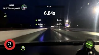 2019 MK7 Jetta GLI Stage 2 1/4 mile 12.84 @ 109 0-60 in 4.67! IE DSG tune