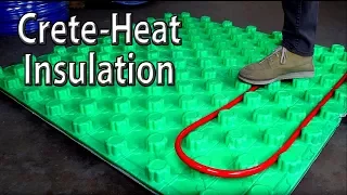 Radiant heat insulation with Crete-Heat panels