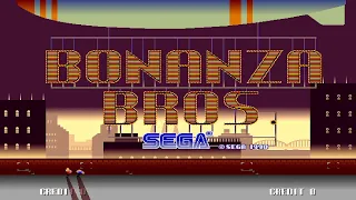 Bonanza Bros. - Arcade Longplay (2 Players)