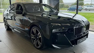 BMW 750e xDrive M Sport in Black Sapphire with 31" 8K Display! Walkaround INTERIOR & EXTERIOR