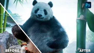 КУНГ ФУ ПАНДА В РЕАЛЬНОЙ ЖИЗНИ!!! Kung Fu Panda Photoshop Speed Art
