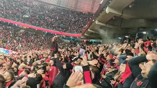 Torcida do Palmeiras ASSISTINDO a festa no fim do jogo - CAP 1x0 SEP - CONMEBOL LIBERTADORES 2022