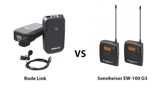 Rode Link vs Sennheiser EW-100 G3 (русский обзор)