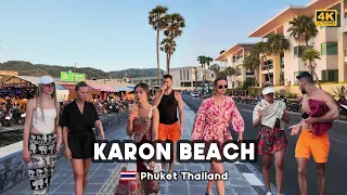 [4K] 🇹🇭 Explore Karon Beach on a walking tour during the summer of 2024 in Phuket, Thailand