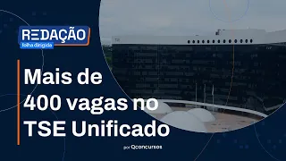 Mais de 400 vagas para o Concurso TSE Unificado [Redação Folha] #aovivo