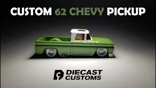 Custom Hot Wheels 62 Chevy Pickup