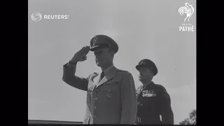GERMANY:  GENERAL GRUENTHER WITH CANADIANS: (1955)