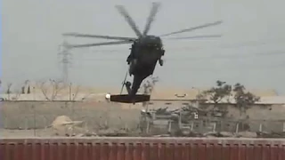 Black Hawk take off and landing - Sadr City Iraq