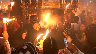 Das Heilige Feuer verkündet ein neues Osterfest in Jerusalem