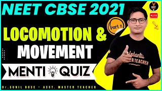 Locomotion and Movement Class 11 #2 | NEET Questions | NEET 2021 Preparation | NEET Biology