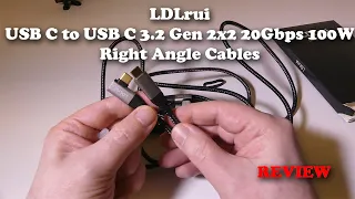 LDLrui USB C to USB C 3.2 Gen 2x2 20Gbps Data Transfer 100W Fast Charge Cord REVIEW