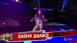 Sasha Banks   Bayley After Winning The Women s Tag Team Titles