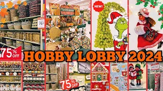 👑🔥🛒Huge Hobby Lobby Shop With Me!! More 75% Off!! Plus Bonus Christmas 2024 Finds!! Fall 2024!!!🍁🍂🦃👑